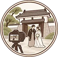 大手門周辺ロケ撮影
